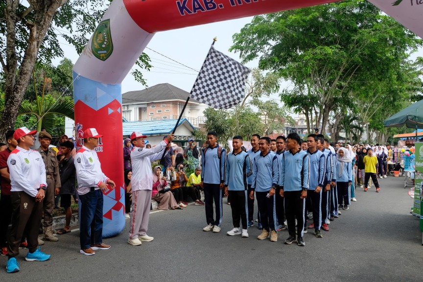 Kegiatan Jalan Santai Dalam Rangka Haornas Ke-40 di Indragiri Hilir