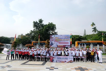 Pelepasan Kontingan POPDA XVI Riau Kabupaten Indragiri Hilir
